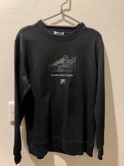 フィラFILA クルーネックトレーナーブラックM  ほぼま未使用品