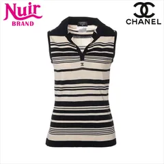 CHANEL - 　シャネル CHANEL ココマークネオンチェックノースリーブ P56495 ピンク シルク レディース カットソー CHANEL - シャネル CHANEL ココマークネオンチェック