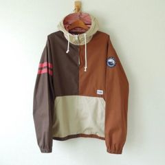 INTERBREED インターブリード アノラック 日本製 茶系のスプリットカラー M （mw-67）