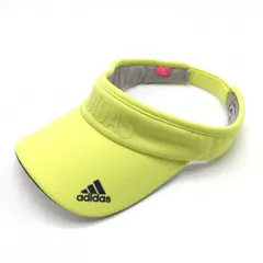 ★特価★【超美品】アディダス サンバイザー イエロー ロゴ  フリー(56-58cm)  ゴルフウェア adidasのサムネイル