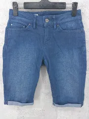 ◇ TOMMY HILFIGER トミーヒルフィガー ハーフ ジーンズ デニム パンツ 25 インディゴ *  【1002799950954】