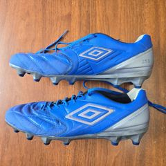 アンブロ　サッカースパイク　アクセレイターKL WIDE HG 　天然皮革　ブルー　ワイドモデル　ビッグサイズ　29.0　中古品　箱なし
