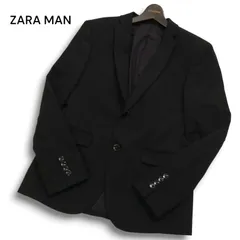 ZARA MAN collection ザラ マン 通年 ストレッチ★ エラスタン テーラード ジャケット シングル Sz.40 メンズ 黒