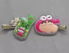 【中古】アクセサリー(非金属) 野原しんのすけ＆チョコビ(グリーン) 立体アクリル前髪クリップ2P 「クレヨンしんちゃん」