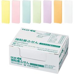 （まとめ買い）コクヨ 付箋 強粘着ふせん K2 75×25 20本 レギュラーサイズ(パステル7色ミックス) K2メ-KP7525X20 【×3セット】
