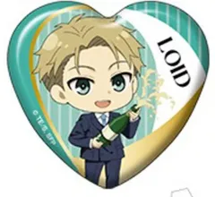 【中古】バッジ・ピンズ ロイド・フォージャー(背景イメージカラー×ホワイト) 「SPY×FAMILY トレーディングハート缶バッジ」