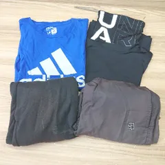 ■ 《 UNDER ARMOUR adidas NIKE まとめ売り4点セット パンツ ロンT Ｔシャツ メンズ 》 E  【1409240014737】