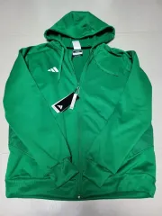 adidas(アディダス) ダークグリーン フード付き ジップアップパーカー 未使用商品 ポール 1194