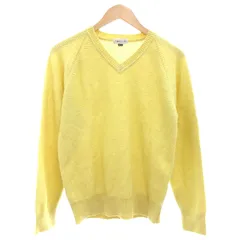 エレメントオブシンプルライフ element of SIMPLE LIFE 美品 ニット セーター Vネック 長袖 M 黄 イエロー /AE