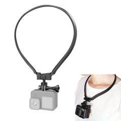 GoPro用アクセサリー ロック式 アクションカメラ用首掛け 多角度調整可能 ネックレス式マウント 落下防止 第一人称撮影 互換のhero10 DFsucces 9 その他アクションカメラ対応
