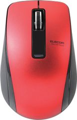 623 エレコム マウス Bluetooth (iOS対応) Mサイズ 3ボタン BlueLED 省電力(電池寿命:約1.3年) レッド iPad Pro 2020 M-BT19BBRD