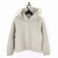 ユニクロ UNIQLO ウルトラストレッチドライスウェットプルパーカ フーディ 長袖 M ベージュ 241-429521