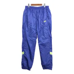 90年代 NIKE ナイキ ナイロン トラックパンツ スポーツ ブルー (メンズ M) 中古 古着 Q9294