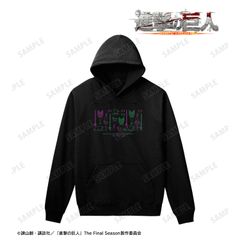 [신품/공식]진격의 거인_(사이즈/L)_엘빈 & 리바이 모티브 무늬 파커 레이디스 공식 상품 colleize
