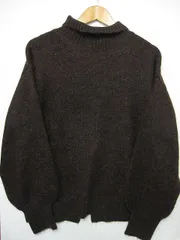 ④【送料無料】【極美品】 アイテムズ ITEMS アーバンリサーチ URBAN RESEARCH 長袖 ニット セーター  ハイネック 茶 ブラウン Fサイズ ■管理番号L28247AWS25-241013-★（990）