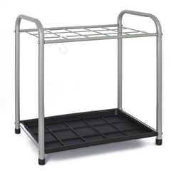 Size:15本 Rxakudedo 傘立て 業務用 傘入れ 傘たて おしゃれ 錆びにくい 水受けトレイ付き アンブレラスタンド 折り畳み傘兼用 玄関収納