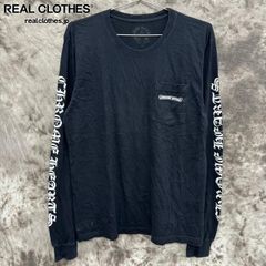 【JPタグ】CHROME HEARTS/クロムハーツ アームプリント ロングスリーブカットソー 長袖Tシャツ/ブラック/Lのサムネイル