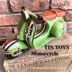 ブリキのおもちゃ《motorcycle》スクーター
