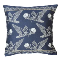 ☆ ダウNAVY ☆ ロッコ クッションカバー クッションカバー 45×45cm カバー ロッコ クッション 座布団 花柄 リビング 小さめ 大人 可愛い 洗える 洗濯可 おしゃれ かわいい 新生活 インテリア 雑貨