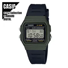 【即納】 国内正規品 CASIO Collection カシオ スタンダード デジタル F-91WM-3AJH 腕時計 カーキベゼル メンズ レディース