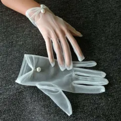 ■ウエディンググローブ パール かわいい 結婚式 記念写真