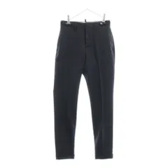 DSQUARED2 (ディースクエアード) 16AW ボタンフライ テーパード スラックスパンツ ブラック S72KA0647 S42916