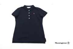 【5月末限定セール】マンシングウェア Munsingwear 中古 刺繍入り 鹿の子ポロシャツ レディース S