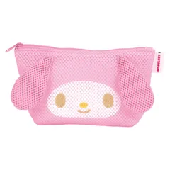 ポーチ メッシュ生地 洗濯OK マイメロディ （ サンリオ マイメロ ミニポーチ メッシュ マルチポーチ 小物ポーチ 小物入れ 丸洗い 可愛い コスメポーチ トラベルポーチ お菓子入れ 小物収納 持ち運び 子ども キッズ キャラクター ）