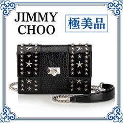 極美品 ジミーチュウ ボディバッグ 総柄 総ロゴ モノグラム ウエストポーチ 黒 ✨美品✨ JIMMY CHOO ジミーチュウ ボディバッグ ウエストポーチ