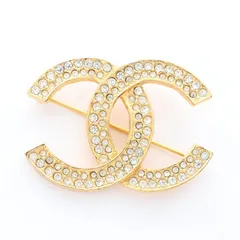 シャネル CHANEL ブローチ ココマーク ゴールド GP（ゴールドメッキ） ヴィンテージ CC ブローチ レディース Used A