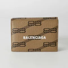 【国内即発】BALENCIAGA/センターロゴBBモノグラム/三つ折り財布 国内即発】BALENCIAGA/センターロゴBBモノグラム/三つ折り財布