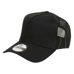 ニューエラ メッシュキャップ 無地 9FORTY  New Era メンズ 帽子 NE205 MeshCap men's 無地キャップ 人気 ブランド メッシュ帽 トラッカーキャップ  ブラック/ブラック