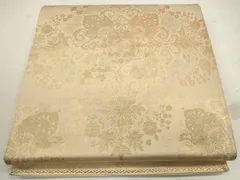 平和屋着物◎六通柄袋帯　草花文　金糸　正絹　逸品　CAAU8510ft