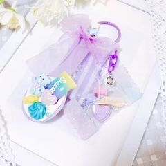 じゃらじゃらスプーンキーホルダー ひよこちゃんぴんくきいろ①