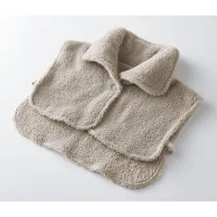 ☆ グレージュ ☆ 耳まであったか首元ベスト 首元 寝るとき 首元ベスト ベスト ルームウェア 部屋着 首 着る毛布 寝具 寒さ対策 防寒 暖かい 冷え対策 羽織り おしゃれ お洒落 無地 シンプル レディース 女性 フリース 乾燥対策 コジット COGIT