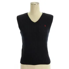 ポロ バイ ラルフローレン Polo by Ralph Lauren ニット ベスト ネイビー 7 S ☆AA★ ■GY14