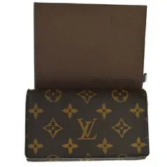 【中古】 ルイヴィトン LOUIS VUITTON ポルトモネ ビエ トレゾール L字ファスナー 二つ折り 財布 モノグラム レザー M61730 64BS831