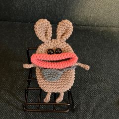 パクパクモンスター　うさぎ　小物入れ　ハンドメイド