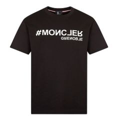 194 MONCLER GRENOBLE モンクレール グルノーブル 8C00003 83927 ブラック Tシャツ カットソー 半袖
