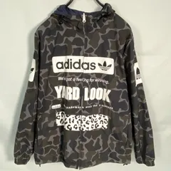 adidas アディダス  リバーシブル ナイロンジャケット 迷彩 プリント 2トーンカラー  フード付き