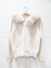 JUSGLITTY ジャスグリッティー パーカー 長袖 フルジップ ファー 無地 ベージュ 2サイズ 48350140のサムネイル