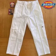 00s DICKIES W30 ダブルニー ホワイトペインターバギーデニム レア 00s DICKIES W30 ダブルニー ホワイトペインターバギーデニム レア