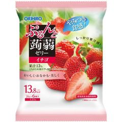 オリヒロ　ぷるんと蒟蒻ゼリーパウチ　いちご　こんにゃく　コンニャク　苺　イチゴ　【ORH】
