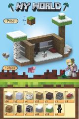 マイワールド マインクラフト レゴ マグネットキューブ 雪の小屋 スノーハウス