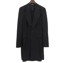 ◆美品◆ コムデギャルソンオムプリュス COMME des GARCONS HOMME PLUS 編み込みロングジャケット メンズ ブラック sizeXS 2014AW [Y03313]のサムネイル
