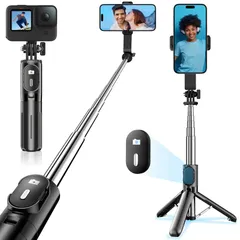 新着商品 自撮り棒 【さらに進化！ミニ、安定モデル】スマホスタンド 三脚 スマホ アクションカメラ デジカメ兼用 じどり棒 iphone android対応 じどりぼう スマホ 三脚 コンパクト 自 撮り 棒 リモコン付き 携帯スタンド 折りたたみ式 セルカ棒