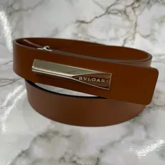 正規未 限定 ブルガリ オムニア L ロゴエンブレムバックル 2連レザー