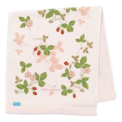 【迅速発送】nishikawa 【 西川 】 今治 フェイスタオル 34X75cm 洗える 綿100％ ウェッジウッド ワイルド ストロベリー やわらか 日本製 ピンク TT23165601