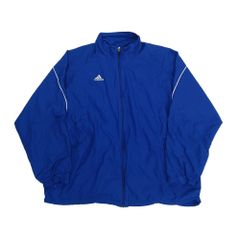 adidas アディダス 軽量ウインドブレーカー ブルー L　B202507