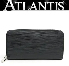【広尾店】ルイヴィトン Louis Vuitton ジッピーウォレット ラウンドファスナー長財布 エピ 黒 SV金具  M60072 【17162】